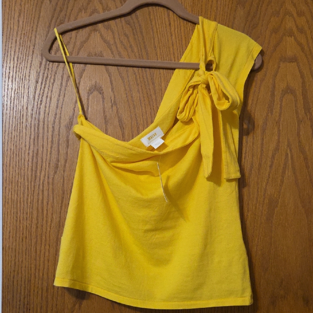 Mauve by Anthropologie One Shoulder Top